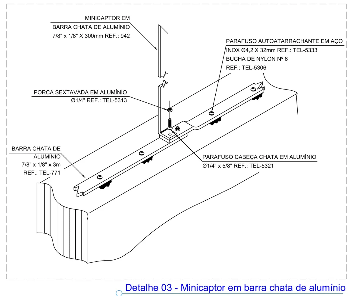 Para-raios: obra da ENEGE
